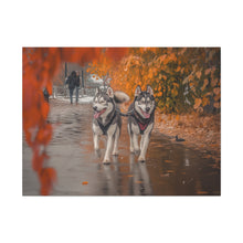 Load image into Gallery viewer, Husky Wall Art Canvas - Autumn Vibes Home Decor
