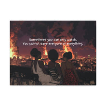 Load image into Gallery viewer, Inspirational Wall Art Canvas - "Sometimes You Can Only Watch" - Empowering Home Decor
