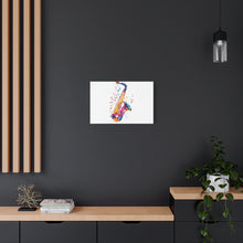 Load image into Gallery viewer, Vibrant Saxophone Canvas Wall Art - Perfect for Music Lovers
