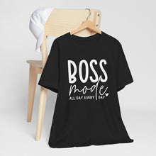 Load image into Gallery viewer, Boss Mode Unisex Jersey Tee - Motivational Short Sleeve Shirt for Entrepreneurs
