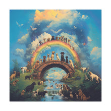Load image into Gallery viewer, Rainbow Bridge Dog Canvas Artwork - Pet Lovers Home Decor
