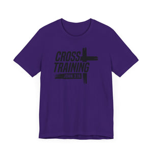 Faith Inspired Unisex Jersey Tee - 'Cross Training' with John 3:16