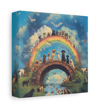 Load image into Gallery viewer, Rainbow Bridge Dog Canvas Artwork - Pet Lovers Home Decor
