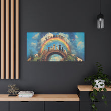 Load image into Gallery viewer, Rainbow Bridge Dog Canvas Artwork - Pet Lovers Home Decor

