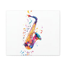 Load image into Gallery viewer, Vibrant Saxophone Canvas Wall Art - Perfect for Music Lovers

