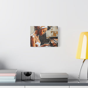 Artistic Piano Canvas, Wall Art, Music Lover Gift, Home Decor, Jazz Wall Art, Unique Artwork