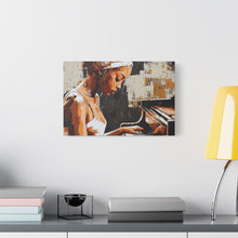 Load image into Gallery viewer, Artistic Piano Canvas, Wall Art, Music Lover Gift, Home Decor, Jazz Wall Art, Unique Artwork
