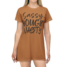 Load image into Gallery viewer, T-Shirt Dress (AOP) - Sassy

