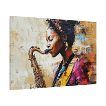 Load image into Gallery viewer, Saxophone Art Canvas, Elegant Wall Decor for Jazz Lovers, Music-Themed Home Decoration, Perfect Gift for Musicians, Unique Art Piece, [...]
