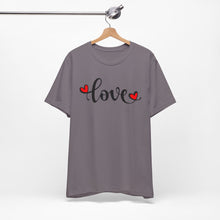 Load image into Gallery viewer, Love Graphic Unisex Short Sleeve Tee - Perfect for Valentine's Day and Everyday Wear
