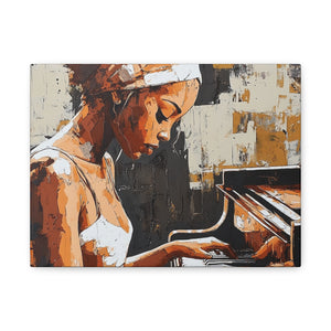 Artistic Piano Canvas, Wall Art, Music Lover Gift, Home Decor, Jazz Wall Art, Unique Artwork