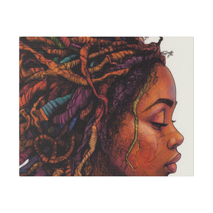 Grounded Woman of Color Matte Canvas, Stretched, 0.75"