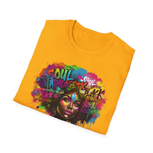 Load image into Gallery viewer, Soul Apologetic Unisex Softstyle T-Shirt - Celebrate Black Culture
