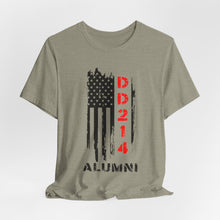 Load image into Gallery viewer, Patriotic Alumni Short Sleeve Tee - DD214 Design
