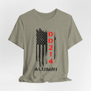 Patriotic Alumni Short Sleeve Tee - DD214 Design