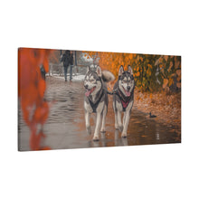 Load image into Gallery viewer, Husky Wall Art Canvas - Autumn Vibes Home Decor
