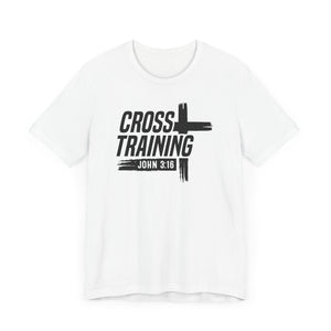 Faith Inspired Unisex Jersey Tee - 'Cross Training' with John 3:16