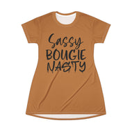 T-Shirt Dress (AOP) - Sassy