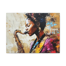 Load image into Gallery viewer, Saxophone Art Canvas, Elegant Wall Decor for Jazz Lovers, Music-Themed Home Decoration, Perfect Gift for Musicians, Unique Art Piece, [...]
