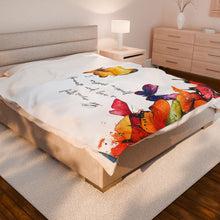 Load image into Gallery viewer, Butterfly Plush Blanket
