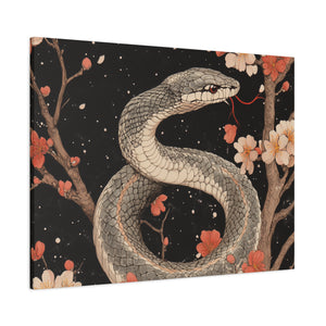 Lunar Year of the Snake - Stretched Canvas Art