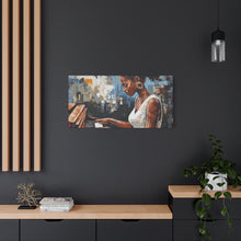 Load image into Gallery viewer, Piano Woman Canvas Art, Stylish Modern Decor, Gift for Music Lovers, Home Wall Art, Unique Artistic Playroom Decor
