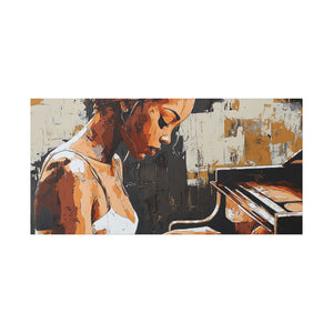 Artistic Piano Canvas, Wall Art, Music Lover Gift, Home Decor, Jazz Wall Art, Unique Artwork