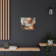 Load image into Gallery viewer, Piano Art Canvas Wall Decor, Inspirational Home Art, Music Lover Gift, Black Woman Artwork, Modern Art Print
