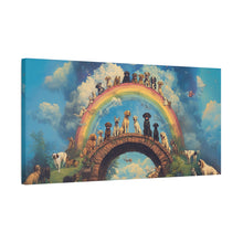 Load image into Gallery viewer, Rainbow Bridge Dog Canvas Artwork - Pet Lovers Home Decor
