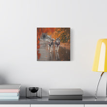 Load image into Gallery viewer, Husky Wall Art Canvas - Autumn Vibes Home Decor
