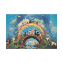 Load image into Gallery viewer, Rainbow Bridge Dog Canvas Artwork - Pet Lovers Home Decor
