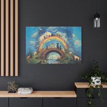 Load image into Gallery viewer, Rainbow Bridge Dog Canvas Artwork - Pet Lovers Home Decor
