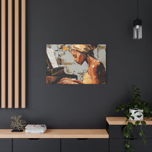 Load image into Gallery viewer, Piano Art Canvas Wall Decor, Inspirational Home Art, Music Lover Gift, Black Woman Artwork, Modern Art Print
