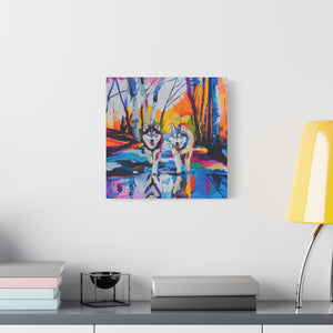 Husky Canvas Art