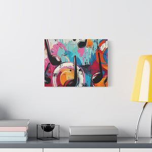 Colorful Music Note Canvas Wall Art - Vibrant Home Decor for Music Lovers