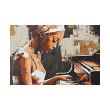 Load image into Gallery viewer, Artistic Piano Canvas, Wall Art, Music Lover Gift, Home Decor, Jazz Wall Art, Unique Artwork
