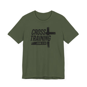 Faith Inspired Unisex Jersey Tee - 'Cross Training' with John 3:16