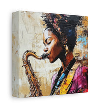 Load image into Gallery viewer, Saxophone Art Canvas, Elegant Wall Decor for Jazz Lovers, Music-Themed Home Decoration, Perfect Gift for Musicians, Unique Art Piece, [...]
