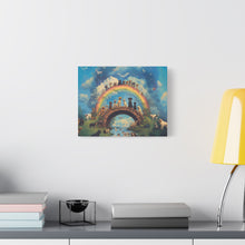 Load image into Gallery viewer, Rainbow Bridge Dog Canvas Artwork - Pet Lovers Home Decor
