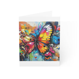 Vibrant Butterfly Greeting Cards - Set of 1, 10, 30, or 50pcs