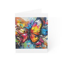 Load image into Gallery viewer, Vibrant Butterfly Greeting Cards - Set of 1, 10, 30, or 50pcs
