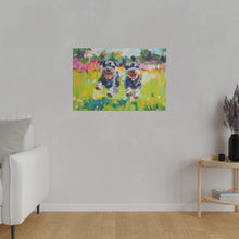Load image into Gallery viewer, Playful Schnauzer Dogs Canvas Art
