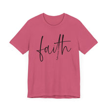 Load image into Gallery viewer, Faith Unisex Jersey Short Sleeve Tee - Inspirational Ephesians 3:20 Shirt
