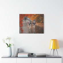 Load image into Gallery viewer, Husky Wall Art Canvas - Autumn Vibes Home Decor
