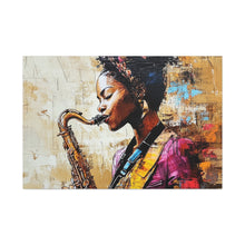 Load image into Gallery viewer, Saxophone Art Canvas, Elegant Wall Decor for Jazz Lovers, Music-Themed Home Decoration, Perfect Gift for Musicians, Unique Art Piece, [...]

