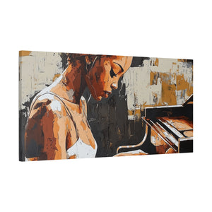 Artistic Piano Canvas, Wall Art, Music Lover Gift, Home Decor, Jazz Wall Art, Unique Artwork