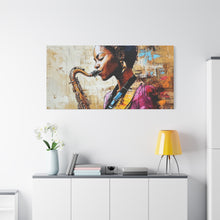 Load image into Gallery viewer, Saxophone Art Canvas, Elegant Wall Decor for Jazz Lovers, Music-Themed Home Decoration, Perfect Gift for Musicians, Unique Art Piece, [...]
