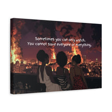 Load image into Gallery viewer, Inspirational Wall Art Canvas - "Sometimes You Can Only Watch" - Empowering Home Decor
