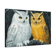 Load image into Gallery viewer, Owl Lovers Matte Canvas Print - Stretched Wall Art

