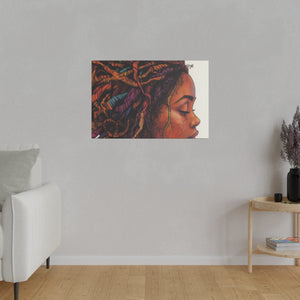 Grounded Woman of Color Matte Canvas, Stretched, 0.75"